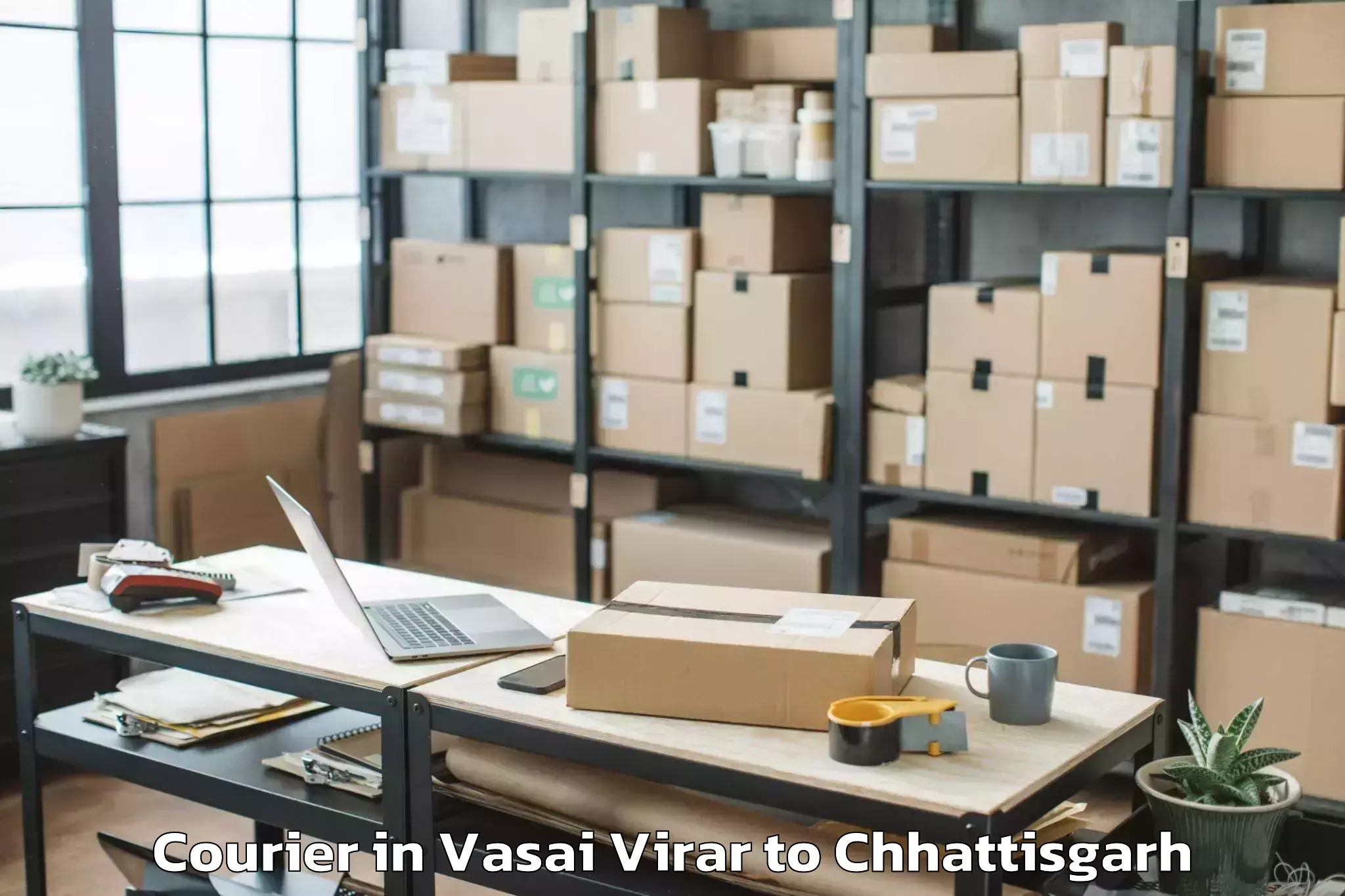 Get Vasai Virar to Dongargaon Courier